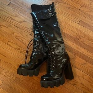 Jeffrey Campbell Mythic knee-high boots. Worn once. Size 8.5.